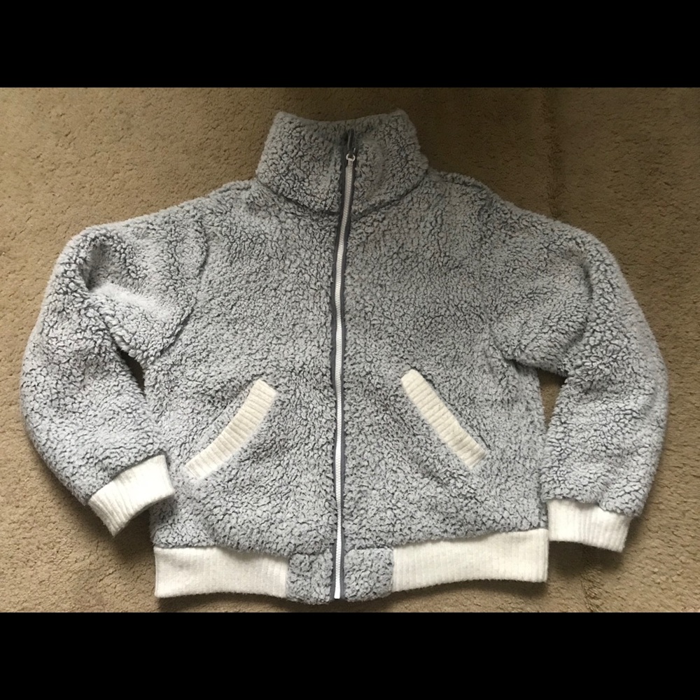 Anthropologie Teddy Bear Full Zip Sweatshirt